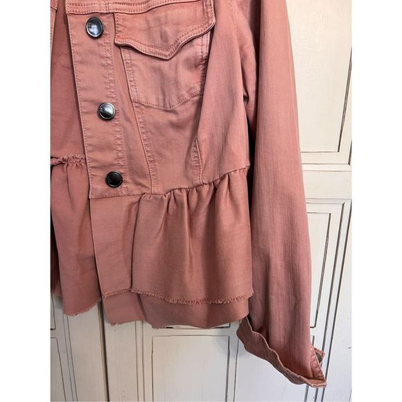 Lane Bryant size 14 pink denim jacket - Picture 2 of 3